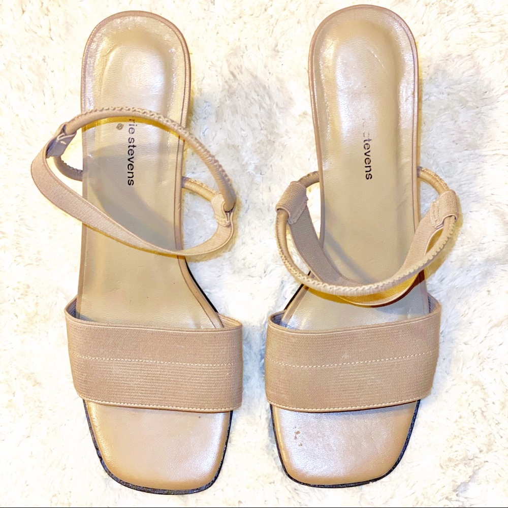 Valerie Stevens Elastic Sandal Heels